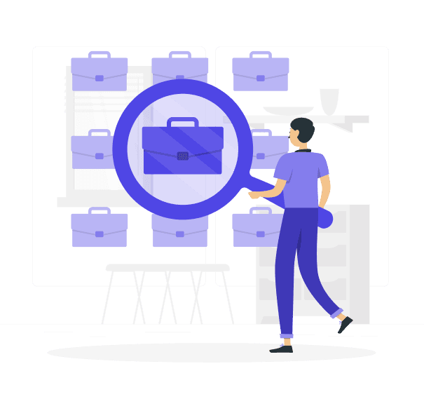 Smart job matching illustration